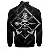 3D All Over Satanic Skull SDN-1002 Stand-up Collar Jacket