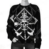 3D All Over Satanic Skull SDN-1002 Unisex Sweatshirt