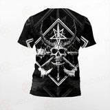 3D All Over Satanic Skull SDN-1002 Unisex T-shirt
