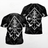 3D All Over Satanic Skull SDN-1002 Unisex T-shirt
