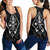 3D All Over Satanic Skull SDN-1002 Women Tank Top