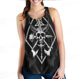 3D All Over Satanic Skull SDN-1002 Women Tank Top