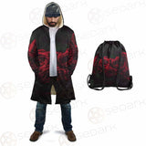 Dark Red Rose SDN-1003 Cloak with bag