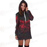 Dark Red Rose SDN-1003 Hoodie Dress