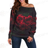 Dark Red Rose SDN-1003 Off Shoulder Sweaters
