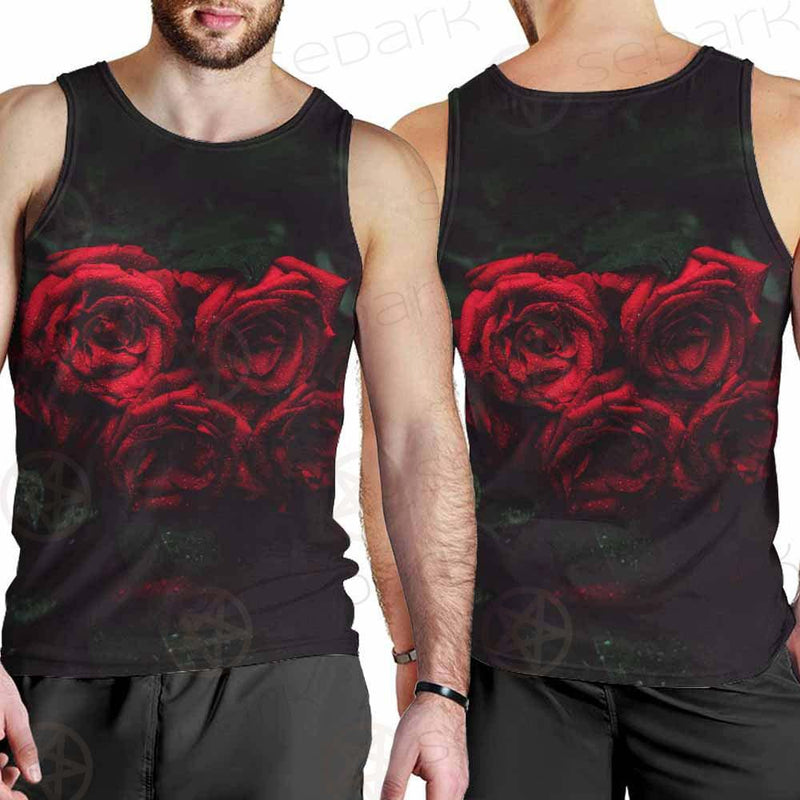 Dark Red Rose SDN-1003 Men Tank-tops