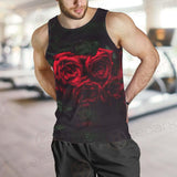 Dark Red Rose SDN-1003 Men Tank-tops