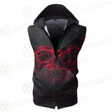 Dark Red Rose SDN-1003 Zip Sleeveless Hoodie