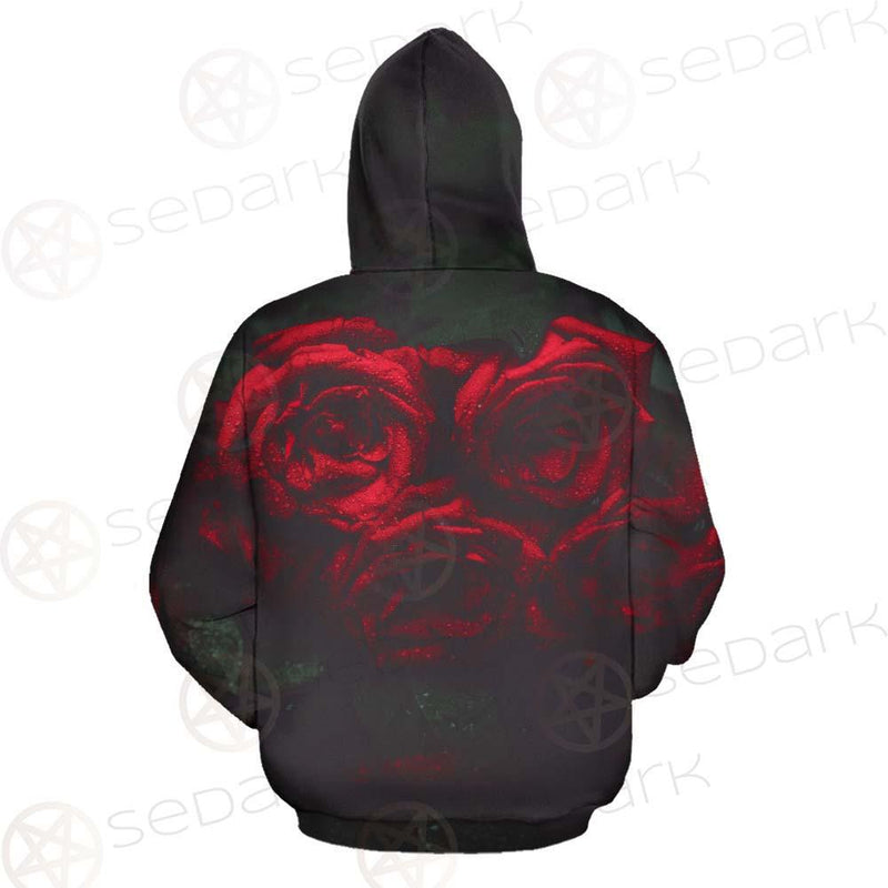 Dark Red Rose SDN-1003 Zip-up Hoodies