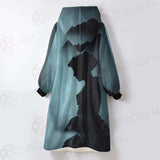 Woman In Dress SDN-1006 Oversized Sherpa Blanket Hoodie