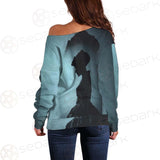 Woman In Dress SDN-1006 Off Shoulder Sweaters