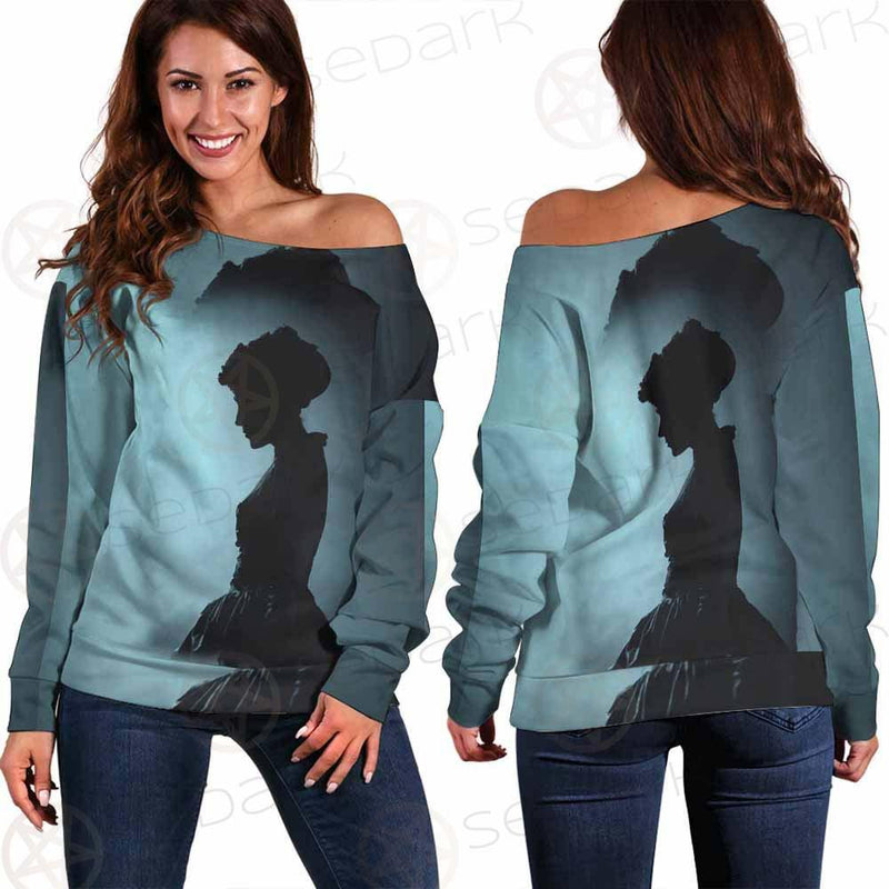 Woman In Dress SDN-1006 Off Shoulder Sweaters