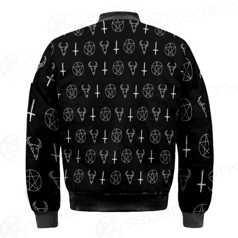 Satanic Symbol Bomber Jacket