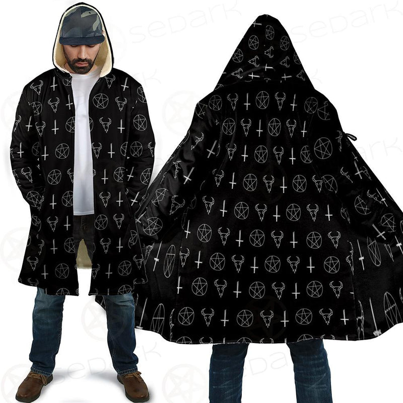 Satanic Symbol Cloak with bag