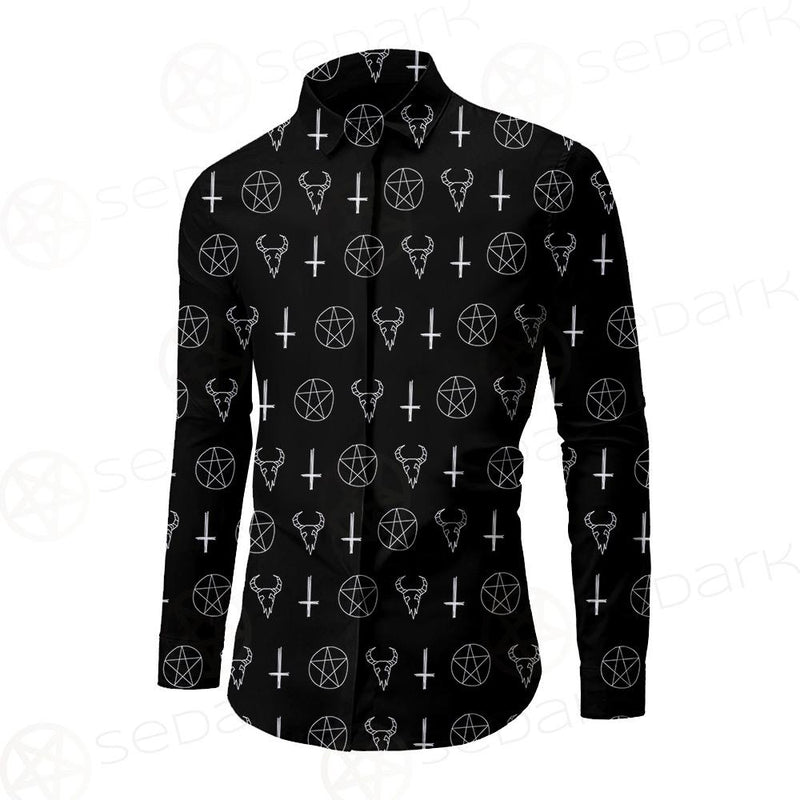 Satanic Symbol Long Sleeve Shirt
