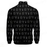 Satanic Symbol Stand-up Collar Jacket