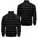 Satanic Symbol Stand-up Collar Jacket