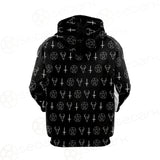 Satanic Symbol Hoodie Raglan Zip