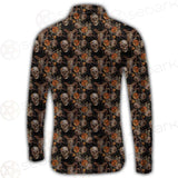 Bull Human Skull Roses SDN-1009 Long Sleeve Shirt