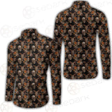 Bull Human Skull Roses SDN-1009 Long Sleeve Shirt