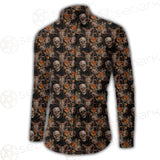 Bull Human Skull Roses SDN-1009 Long Sleeve Shirt