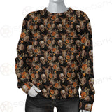 Bull Human Skull Roses SDN-1009 Unisex Sweatshirt