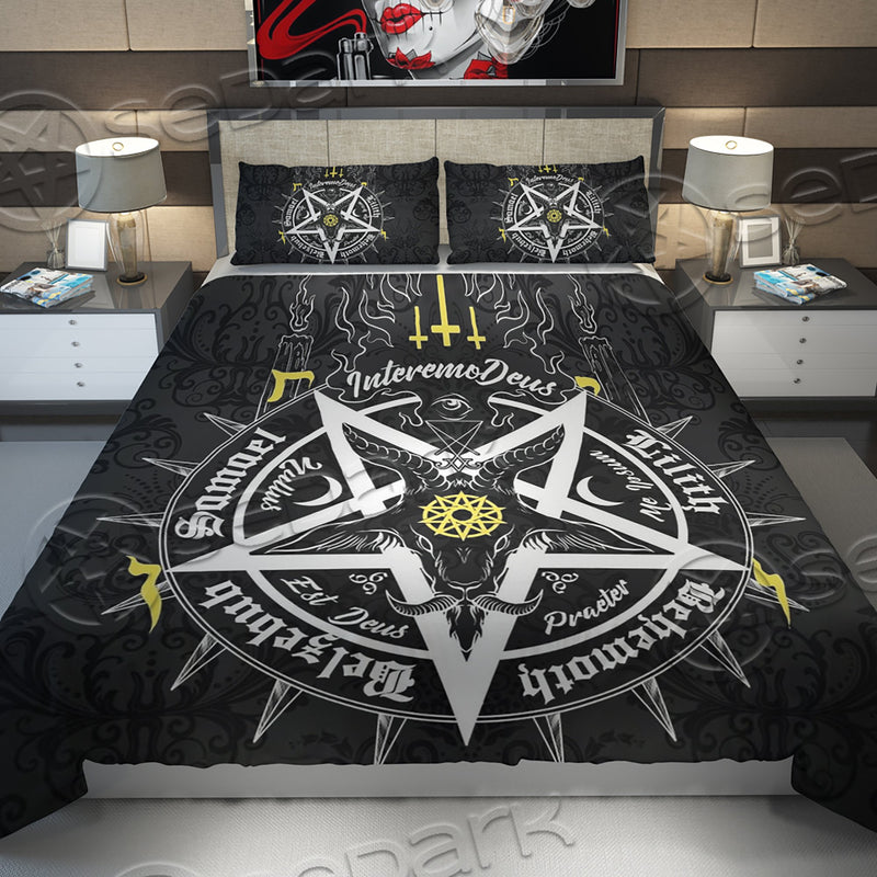 Baphomet Sacred Geometry Mark Beast Pentagram Sigil Bed set