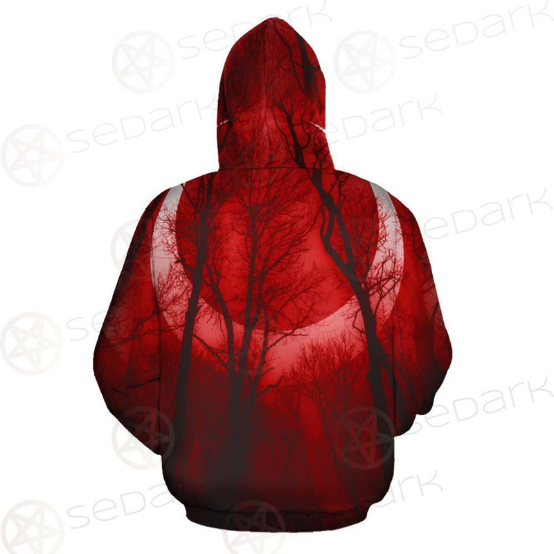 Dark Scary Forest SDN-1010 Hoodie Allover