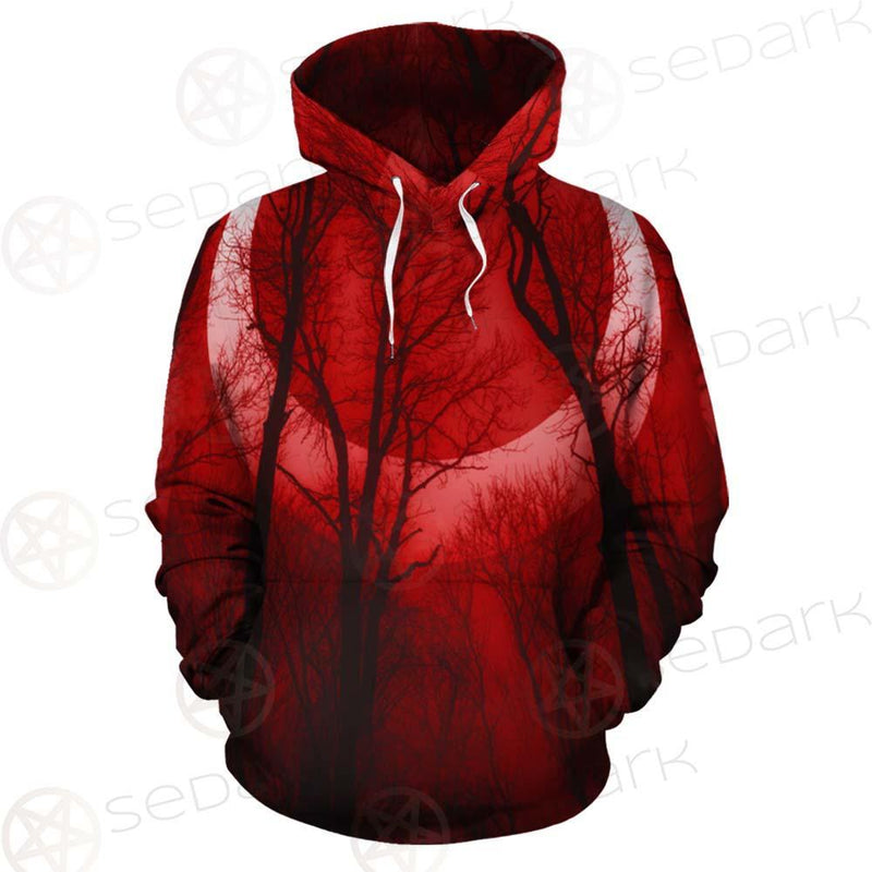 Dark Scary Forest SDN-1010 Hoodie Allover