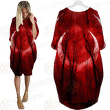 Dark Scary Forest SDN-1010 Batwing Pocket Dress