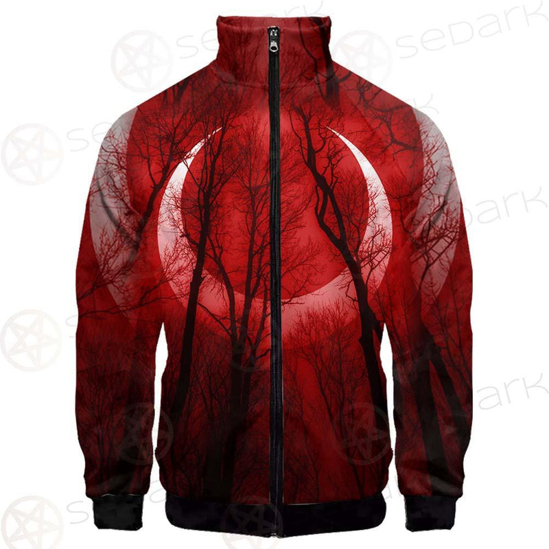 Dark Scary Forest SDN-1010 Stand-up Collar Jacket