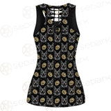 Four Eyed Cat Roses SDN-1011 Hollow Out Tank Top