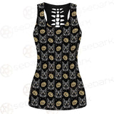 Four Eyed Cat Roses SDN-1011 Hollow Out Tank Top