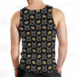 Four Eyed Cat Roses SDN-1011 Men Tank-tops