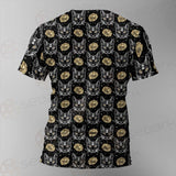 Four Eyed Cat Roses SDN-1011 Unisex T-shirt