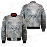 Black Mass Montage Occult Goat Skull SDN-1012 Bomber Jacket