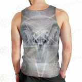 Black Mass Montage Occult Goat Skull SDN-1012 Men Tank-tops