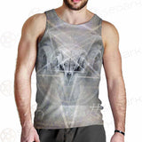 Black Mass Montage Occult Goat Skull SDN-1012 Men Tank-tops