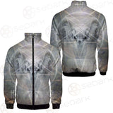 Black Mass Montage Occult Goat Skull SDN-1012 Stand-up Collar Jacket