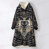 The Symbol Baphomet Of Satanism Baphomet SDN-1013 Oversized Sherpa Blanket Hoodie