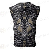 The Symbol Baphomet Of Satanism Baphomet SDN-1013 Zip Sleeveless Hoodie