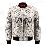 Horned Goat And Octagonal Star SDN-1014 Bomber Jacket