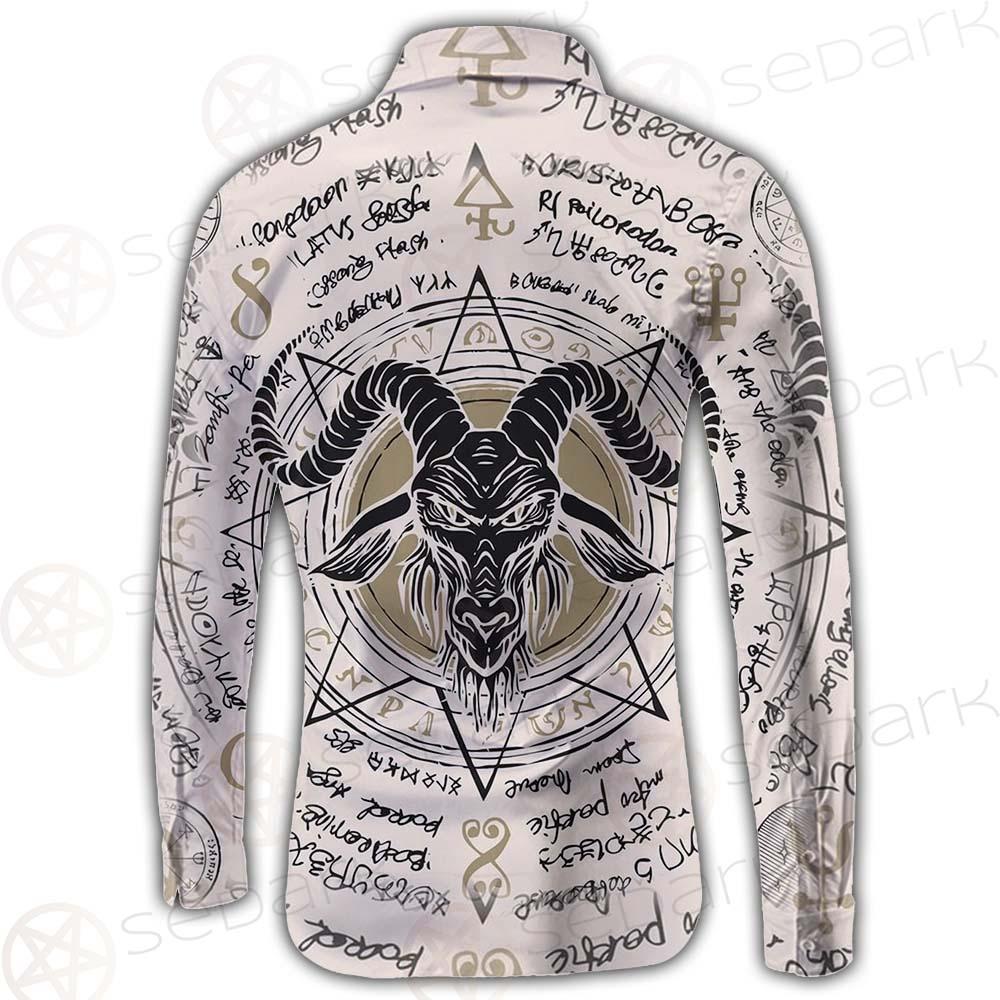 Horned Goat And Octagonal Star SDN-1014 Long Sleeve Shirt
