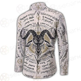Horned Goat And Octagonal Star SDN-1014 Long Sleeve Shirt