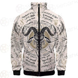 Horned Goat And Octagonal Star SDN-1014 Stand-up Collar Jacket