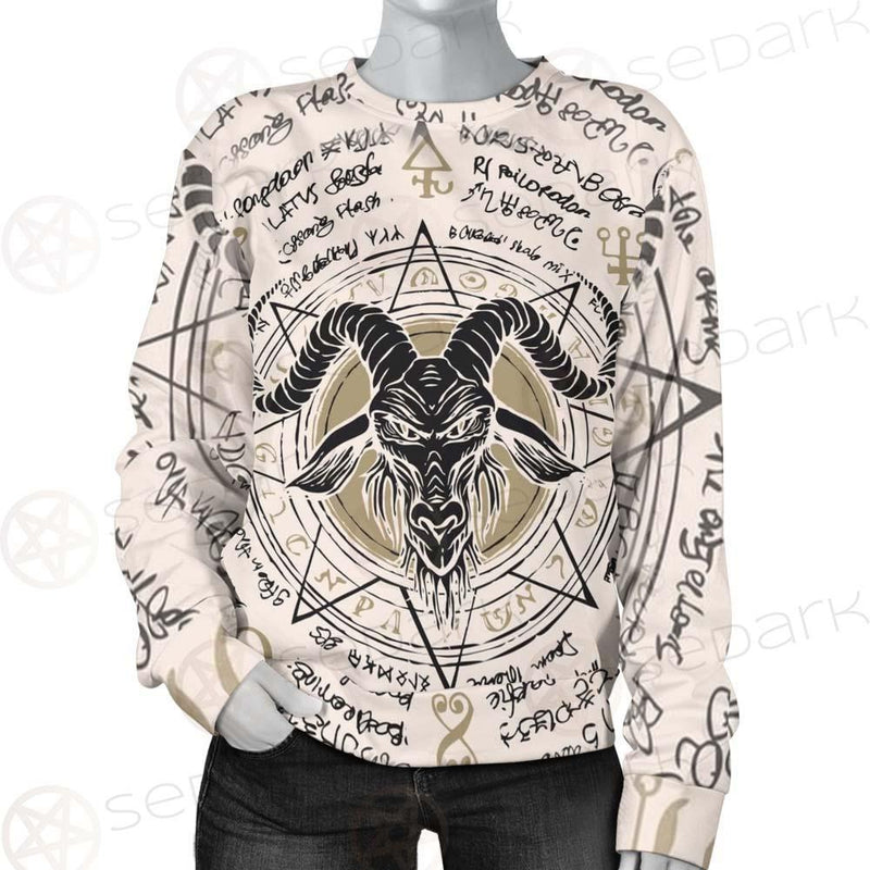 Horned Goat And Octagonal Star SDN-1014 Unisex Sweatshirt