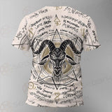 Horned Goat And Octagonal Star SDN-1014 Unisex T-shirt