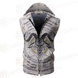 Horned Goat And Octagonal Star SDN-1014 Zip Sleeveless Hoodie