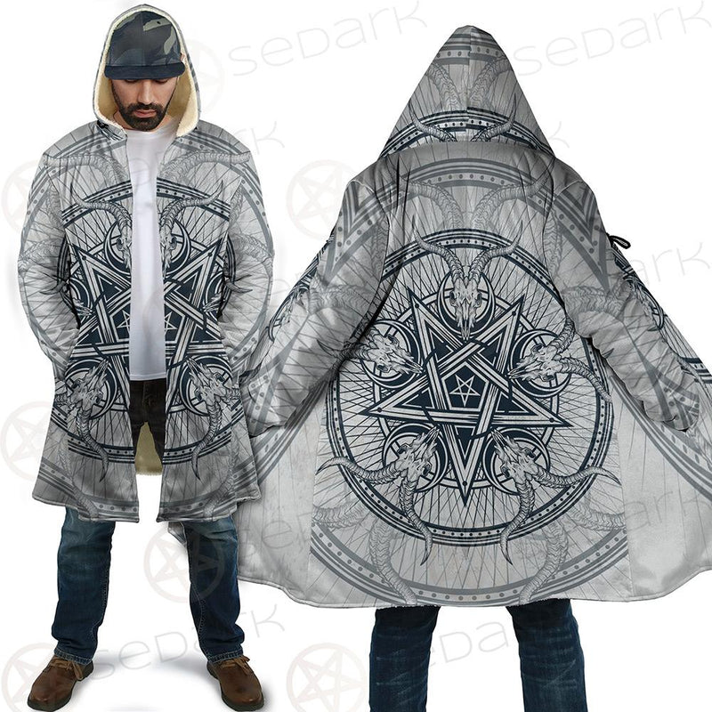 Goat Skulls And Star Rays SDN-1015 Cloak with bag