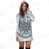 Goat Skulls And Star Rays SDN-1015 Hoodie Dress